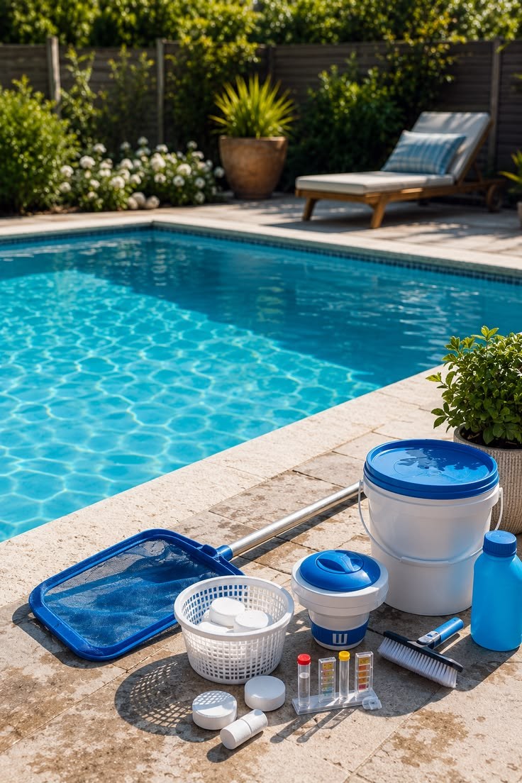Clean swimming pool